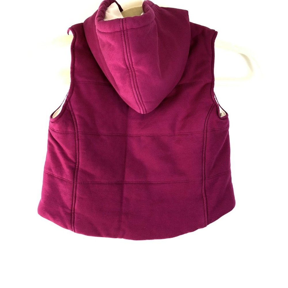 Chaps Ralph Lauren Raspberry Pink Hooded Zip Front - Picture 2 of 6